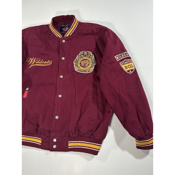 Big Boy Bethune-Cookman University Wildcats Button Up Jacket Patches Men’s Large - Picture 2 of 14